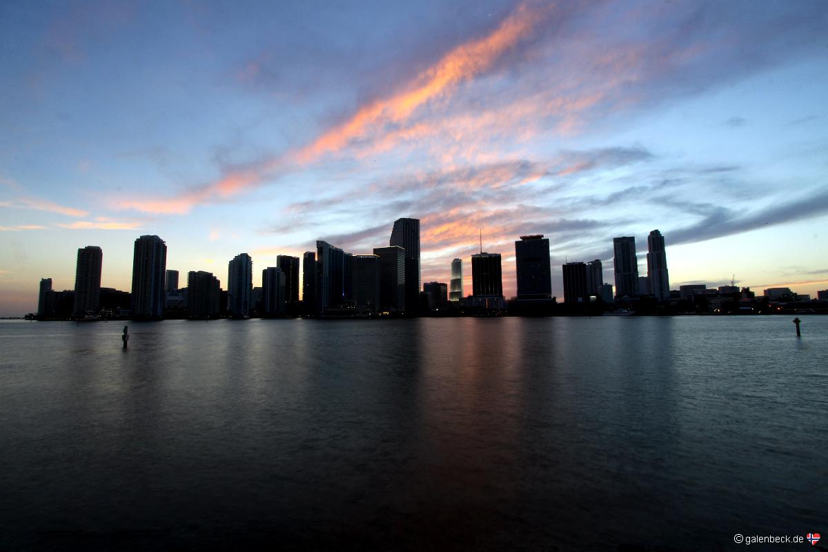 Miami Skyline vom Hafen