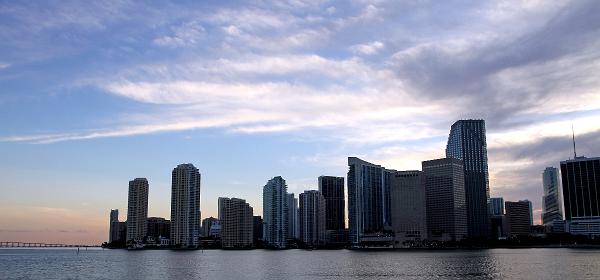 Miami Skyline from Miami Harbor 01
