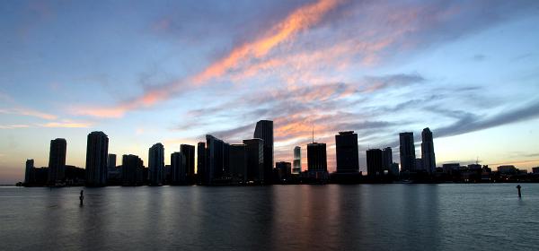 Miami Skyline from Miami Harbor 03