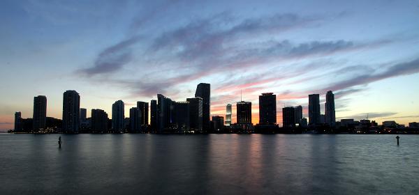Miami Skyline from Miami Harbor 04