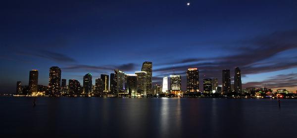 Miami Skyline from Miami Harbor 07
