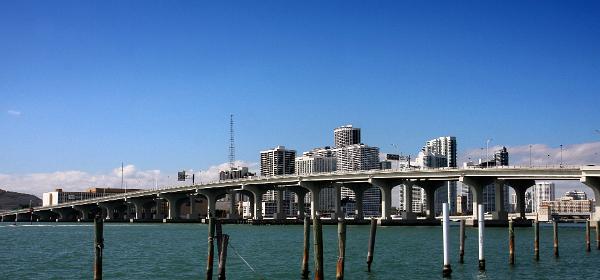 Miami Skyline vom Watson Park