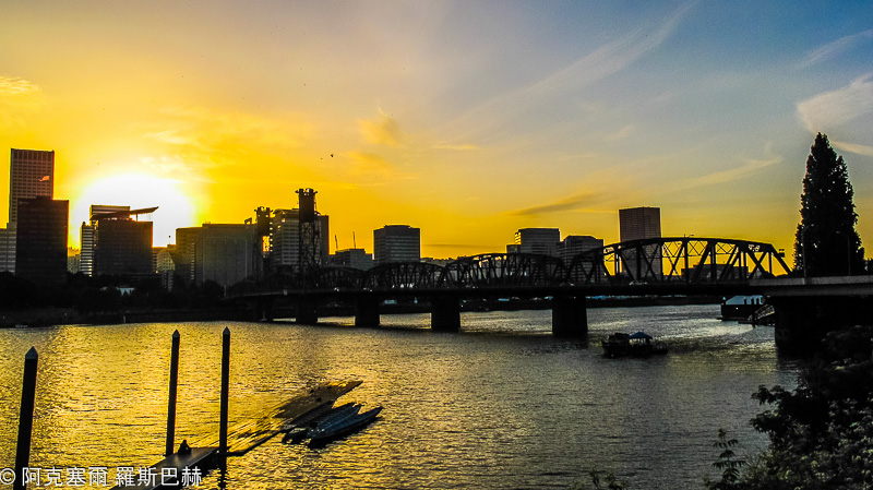 Portland Skyline Sunset