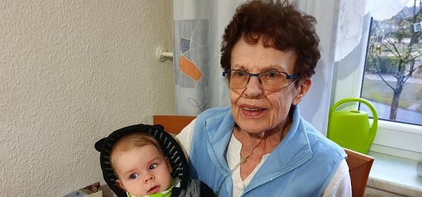 Malte und Uromi Uschi am 12.04.2019