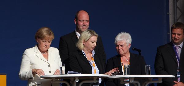 CDU Wahlkampf in Parchim
