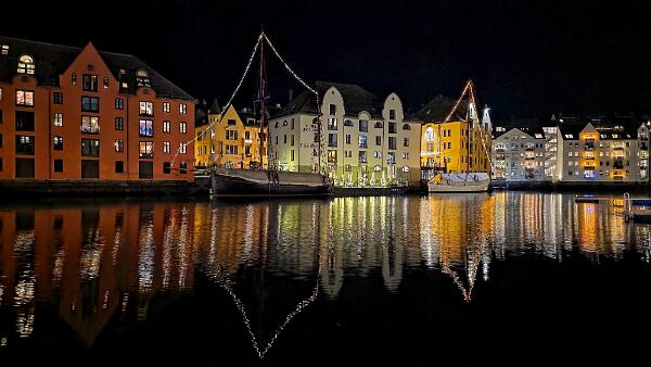 Ålesund after sunset