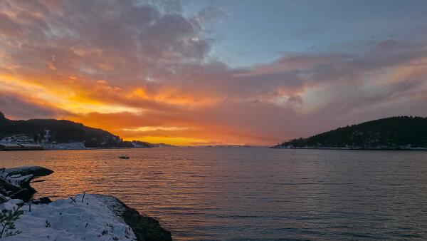 Trondheimfjord sunset
