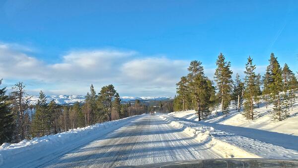 Schweden Länsväg 322 Richtung Westen