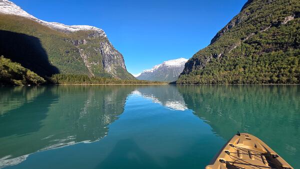 Kajak Tour auf dem Lovatnet