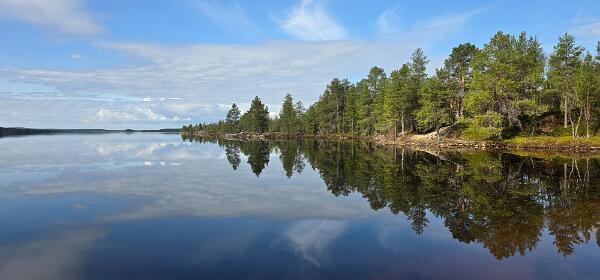 Kajaktour auf dem Muotkajärvi