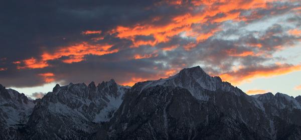 Mount Whitney zum Sonnenuntergang