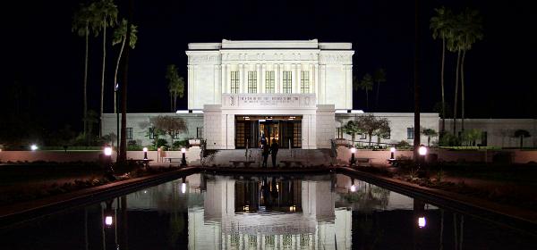 Mesa Arizona Tempel Night
