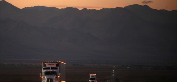 Sunset in the Desert